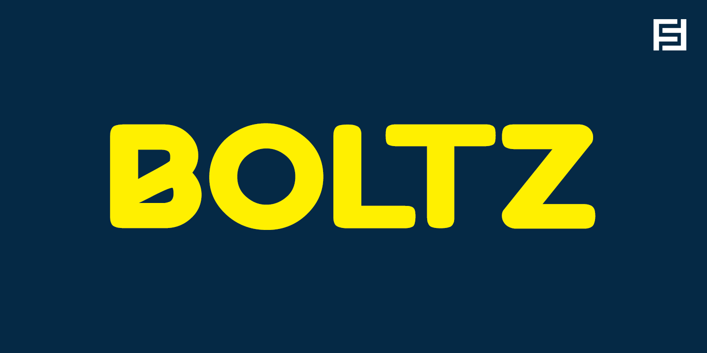 Beispiel einer Boltz 3D-Schriftart